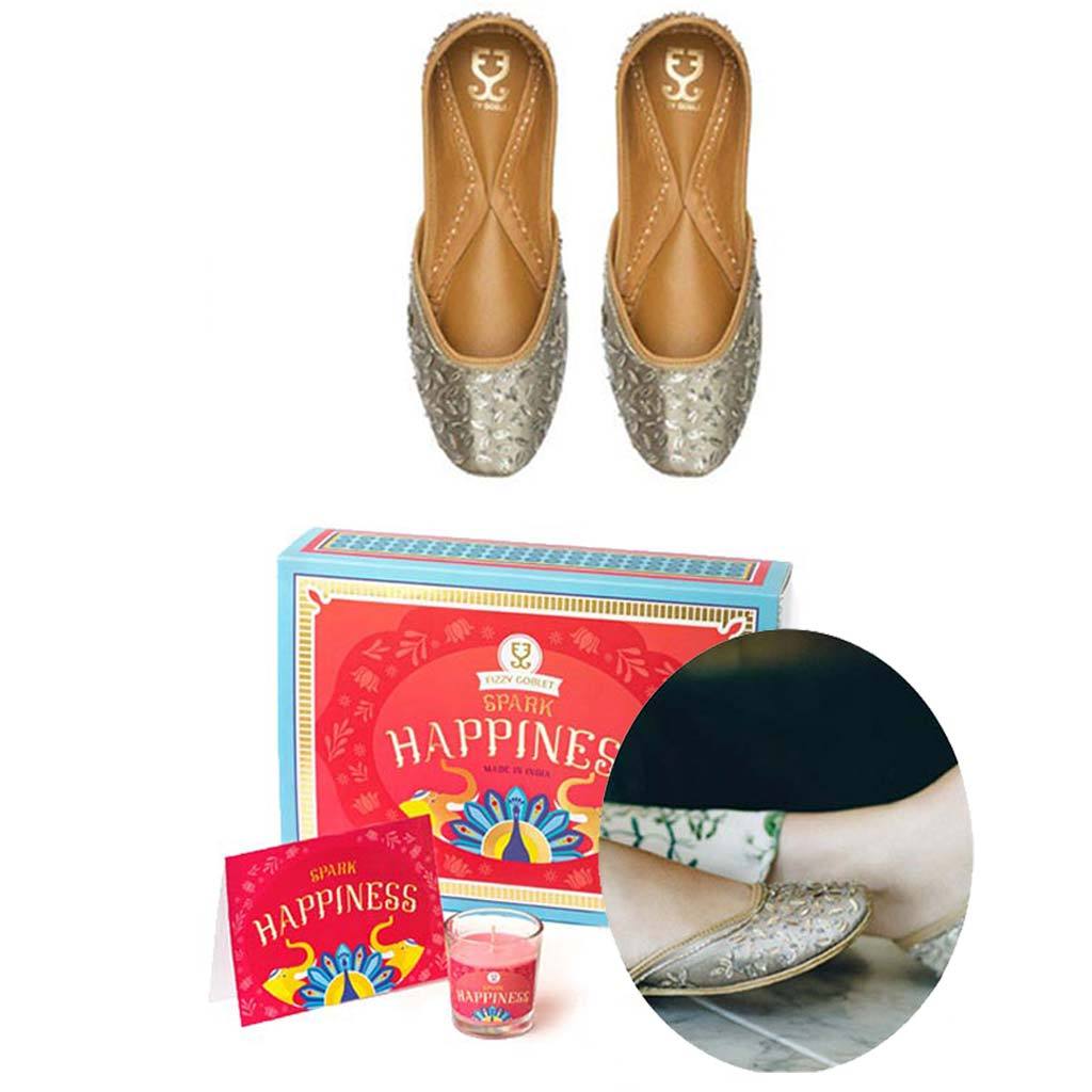 Champagne + Candle -  Festive Gift Box - Fizzy Goblet