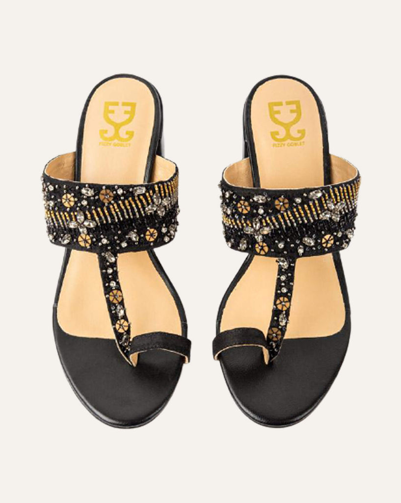 Black Currant - Kolha Block Heel : Limited edition