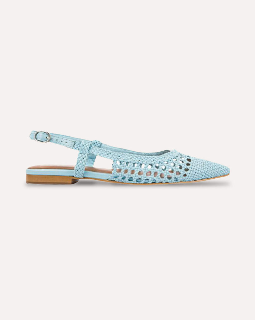Clear Blue Skies : Slingback Mules