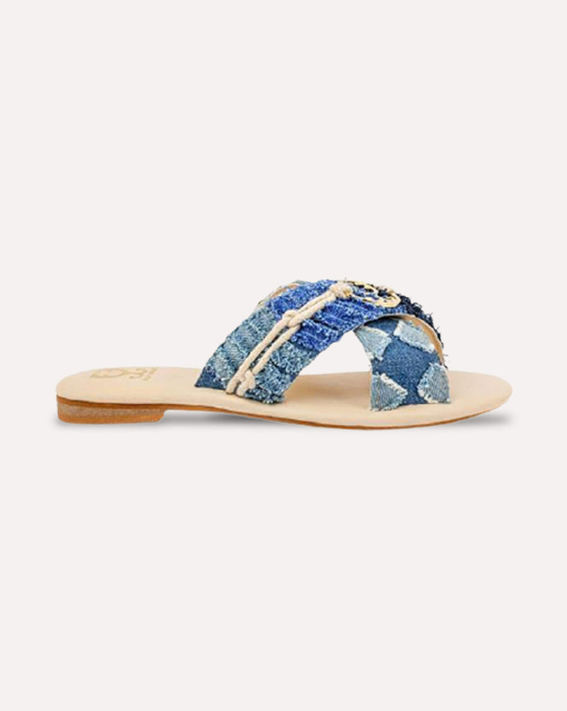 Denim Days : Criss Cross Slides - Vegan