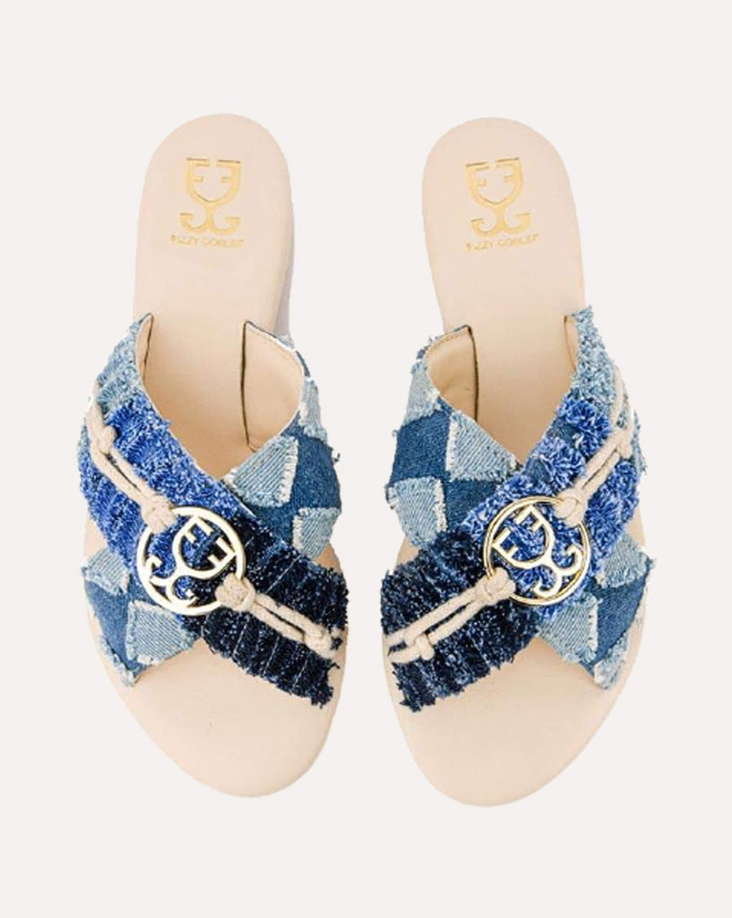 Denim Days : Criss Cross Slides - Vegan