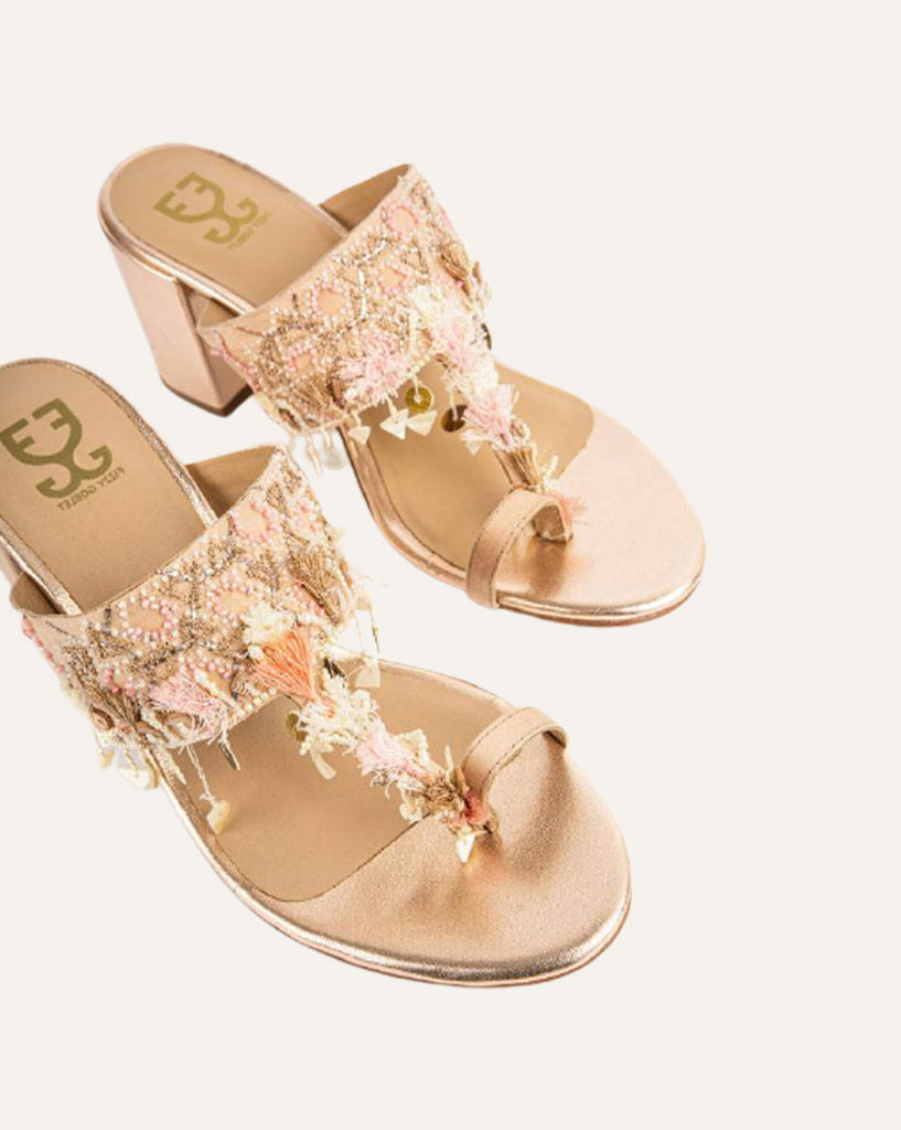 Peaches - Kolha Block Heels : Limited edition
