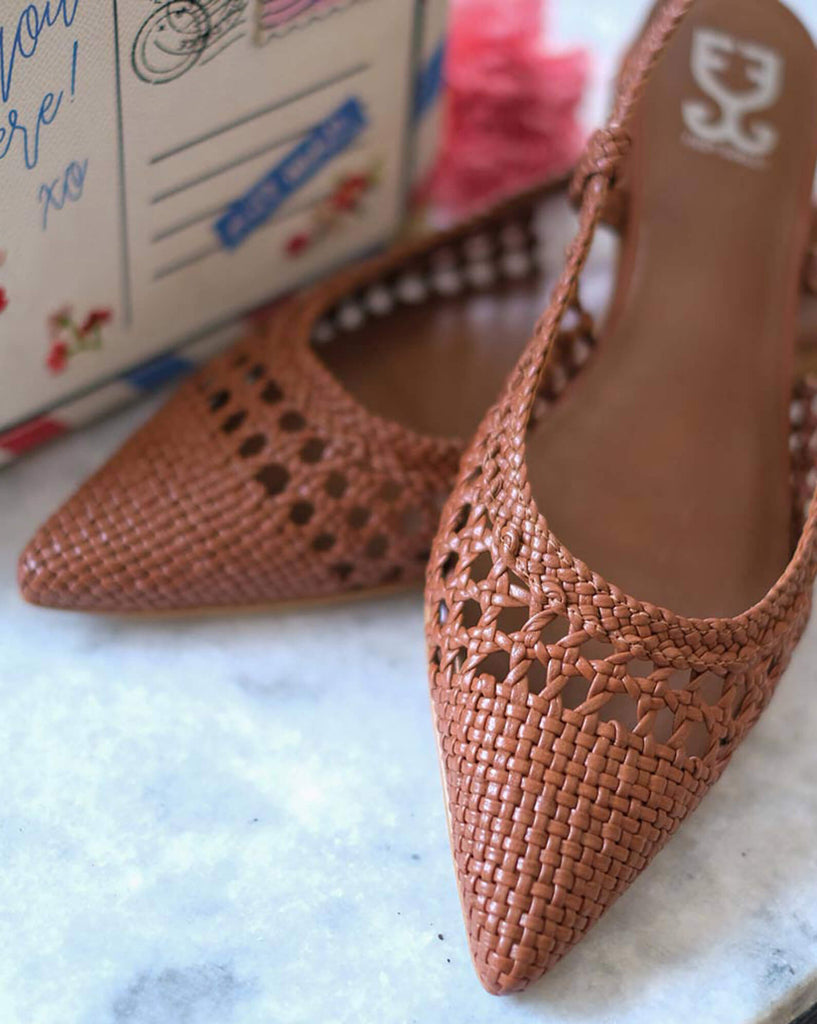 Salted Caramel Crunch : Slingback Mules
