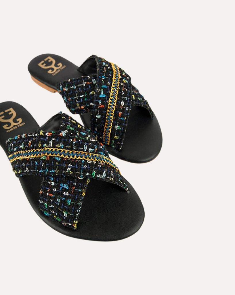 Tweed About It : Criss Cross Slides - Limited Edition
