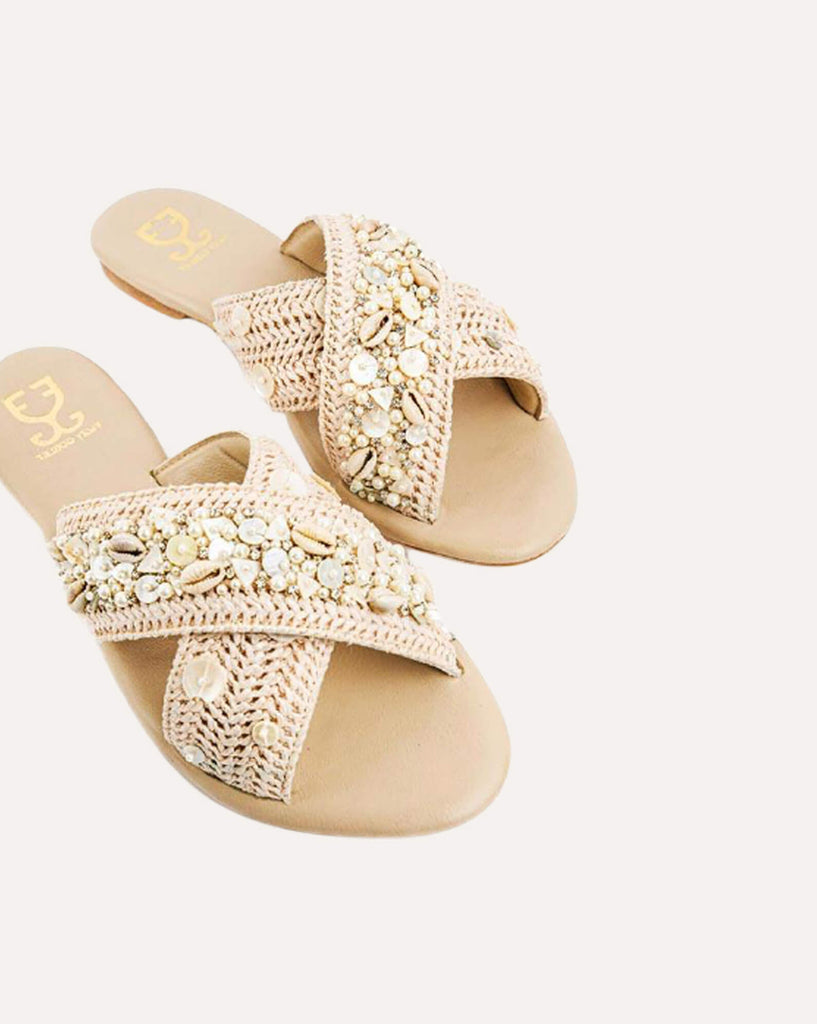 White Sands : Criss Cross Slides - Vegan