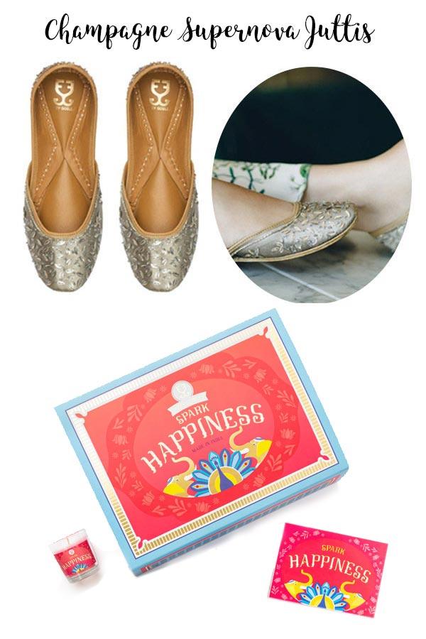 Shoes (your choice) + Candle : Festive Gift Box -  Festive Gift Box - Fizzy Goblet