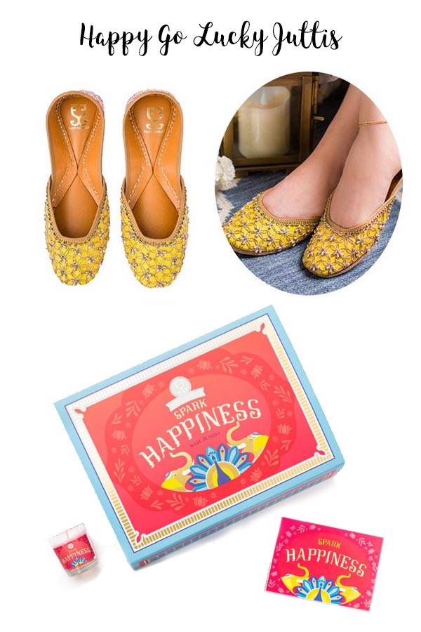 Shoes (your choice) + Candle : Festive Gift Box -  Festive Gift Box - Fizzy Goblet