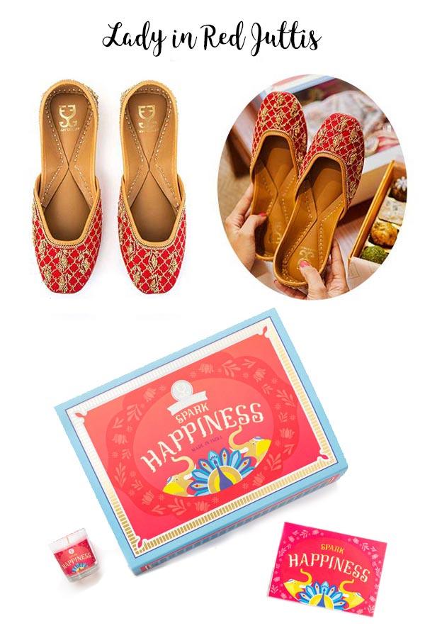 Shoes (your choice) + Candle : Festive Gift Box -  Festive Gift Box - Fizzy Goblet