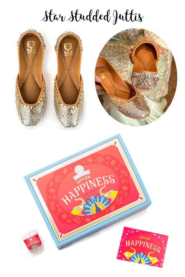 Shoes (your choice) + Candle : Festive Gift Box -  Festive Gift Box - Fizzy Goblet
