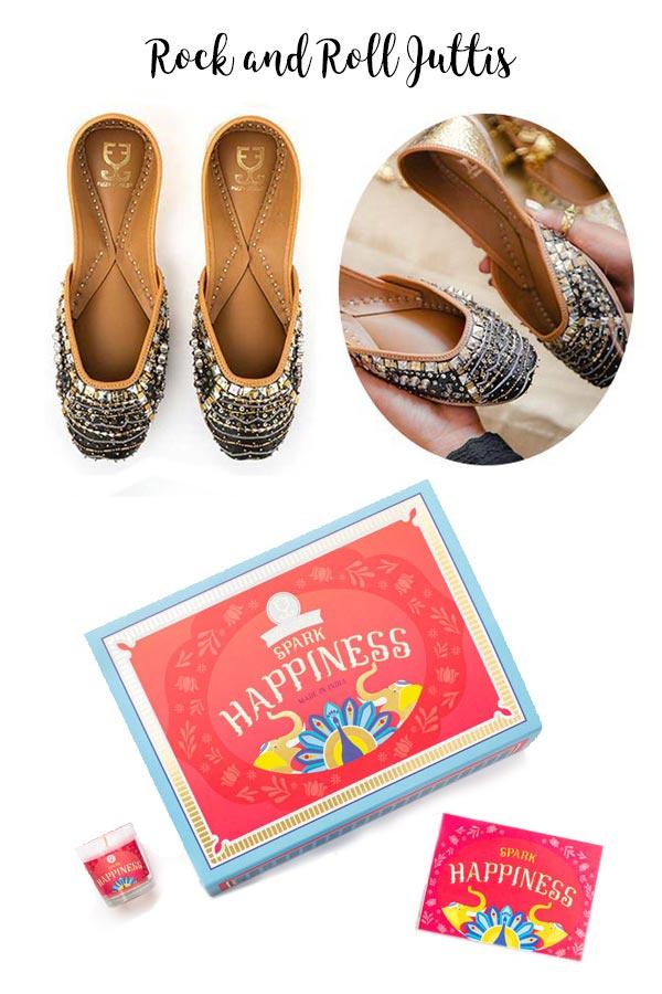 Shoes (your choice) + Candle : Festive Gift Box -  Festive Gift Box - Fizzy Goblet