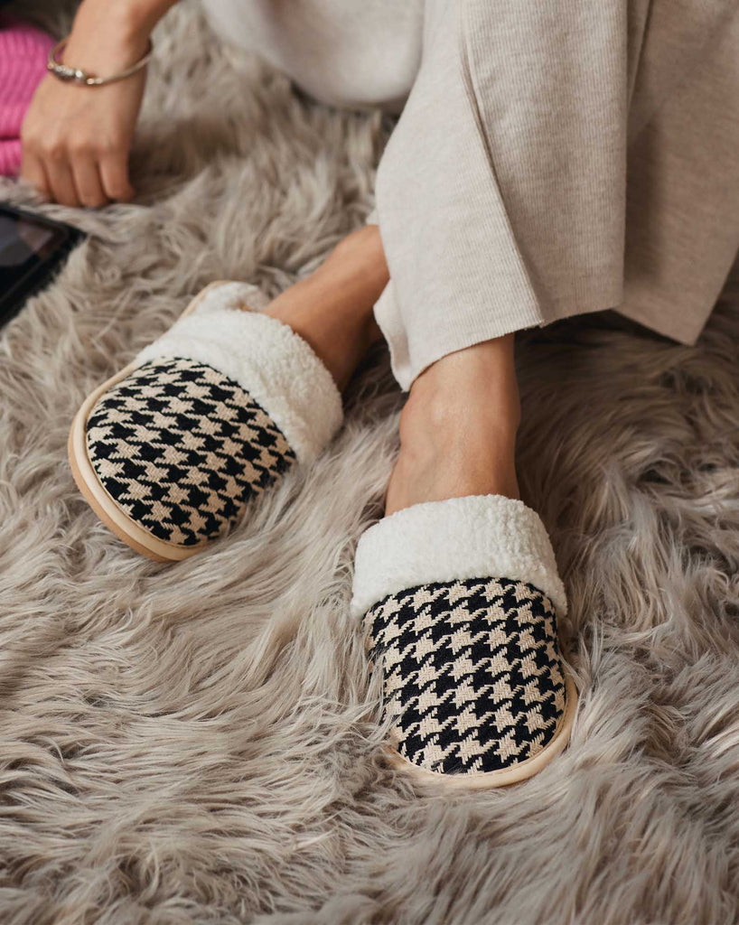 Herringbone : Cozy Mules